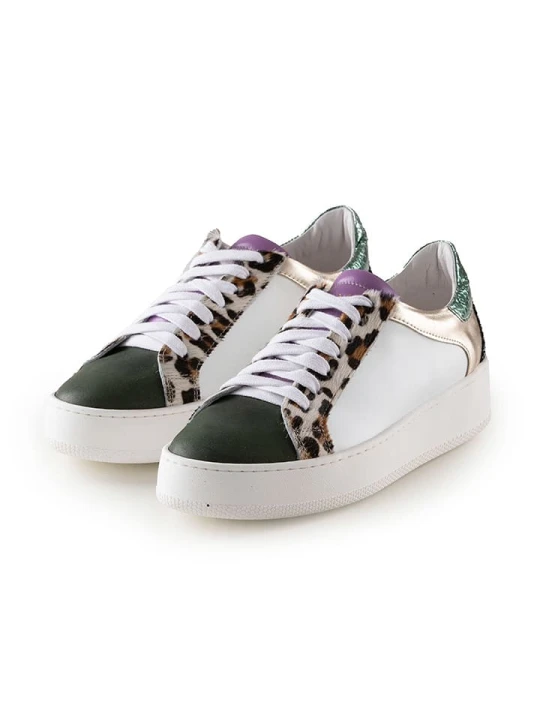 Zdjęcie produktu Anna Morellini Skórzane sneakersy "Milavia" w kolorze biało-czarnym rozmiar: 41