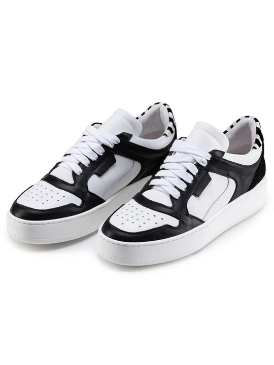 Zdjęcie produktu Anna Morellini Skórzane sneakersy "Velana" w kolorze biało-czarnym rozmiar: 39