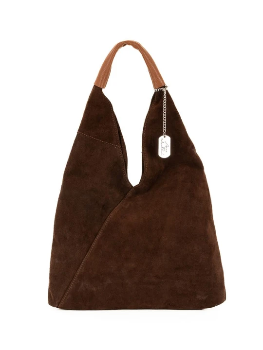 Zdjęcie produktu Anna Morellini Skórzany shopper bag "Eleonora" w kolorze brązowym - 40 x 31 x 2 cm rozmiar: onesize