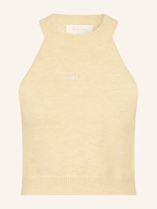 Zdjęcie produktu Another Cotton Lab Dzianinowy Top weiss JASNOBRĄZOWY