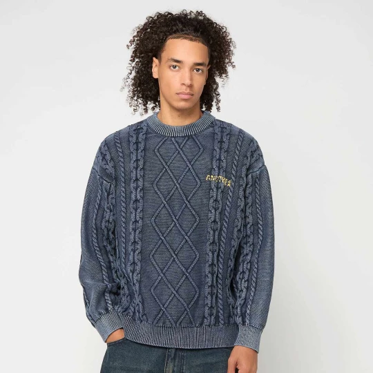 Zdjęcie produktu Another Kable Knit Sweater Another Cotton Lab niebieski