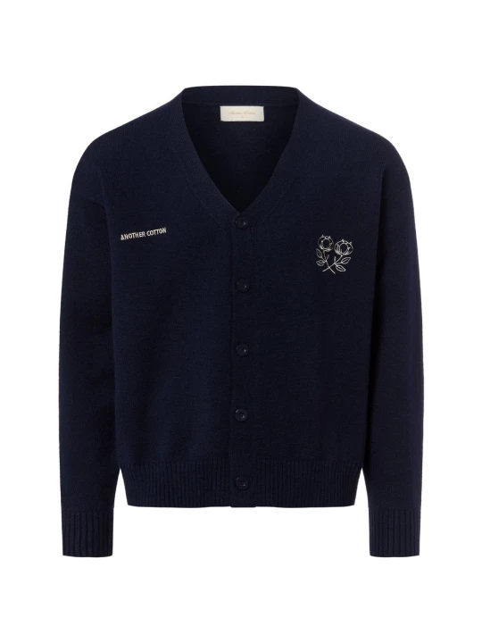 Zdjęcie produktu Another Cotton Lab kardigan - Another Knit Mężczyźni niebieski