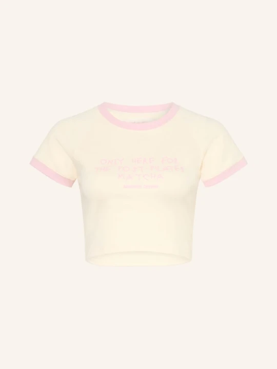 Zdjęcie produktu Another Cotton Lab Krótka Koszulka Post Pilates weiss