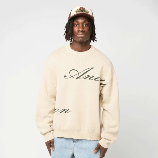 Zdjęcie produktu SIGNATURE KNIT SWEATER black Another Cotton Lab beż