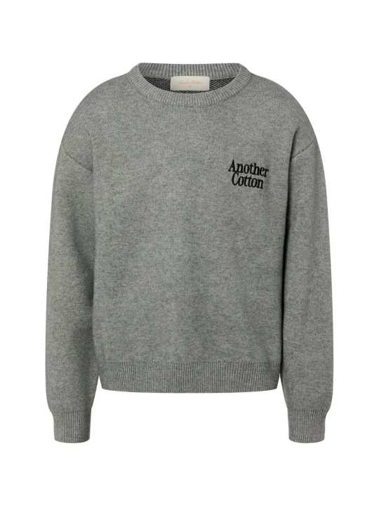 Zdjęcie produktu Another Cotton Lab sweter z dzianiny - Outdoor Aesthetics Mężczyźni szary