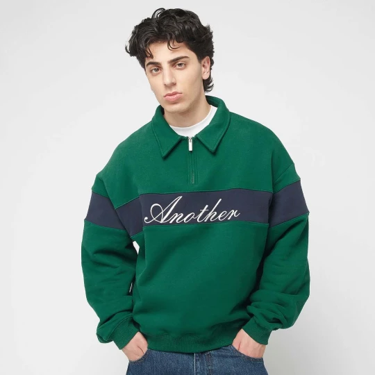 Zdjęcie produktu Another Half Zip Sweater Another Cotton Lab zielony