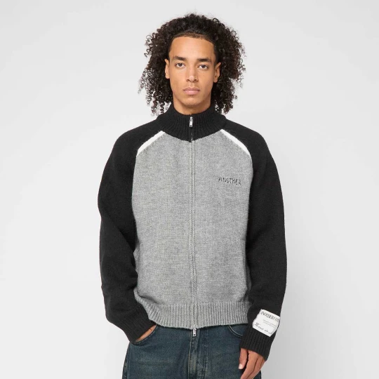 Zdjęcie produktu Another Zip Knit Cardigan Another Cotton Lab szary