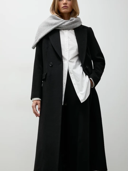 Zdjęcie produktu Answear.LAB elegancki płaszcz damski z wełną czarny