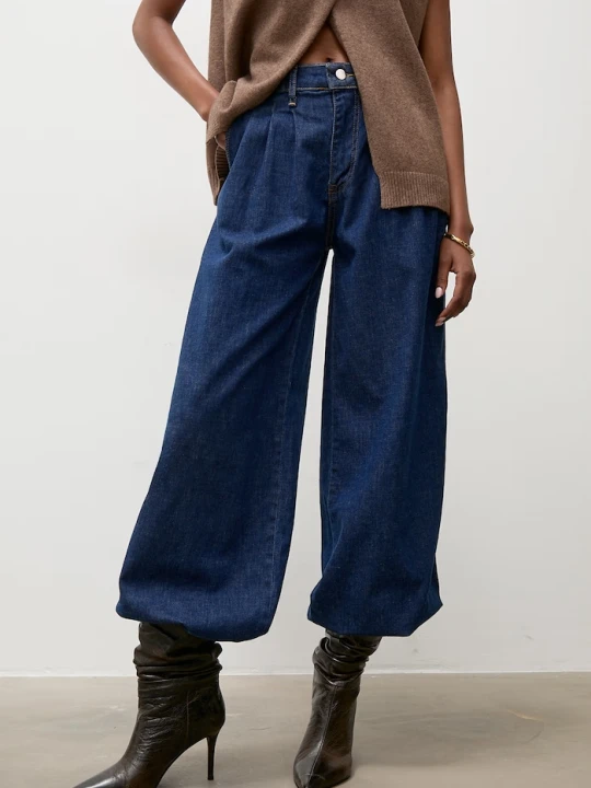 Zdjęcie produktu Answear.LAB jeansy damskie granatowy