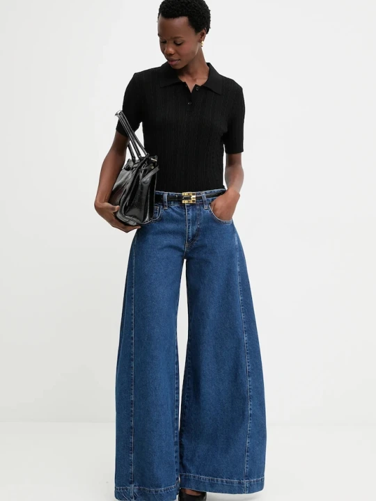 Zdjęcie produktu Answear.LAB jeansy wide leg damskie niebieski