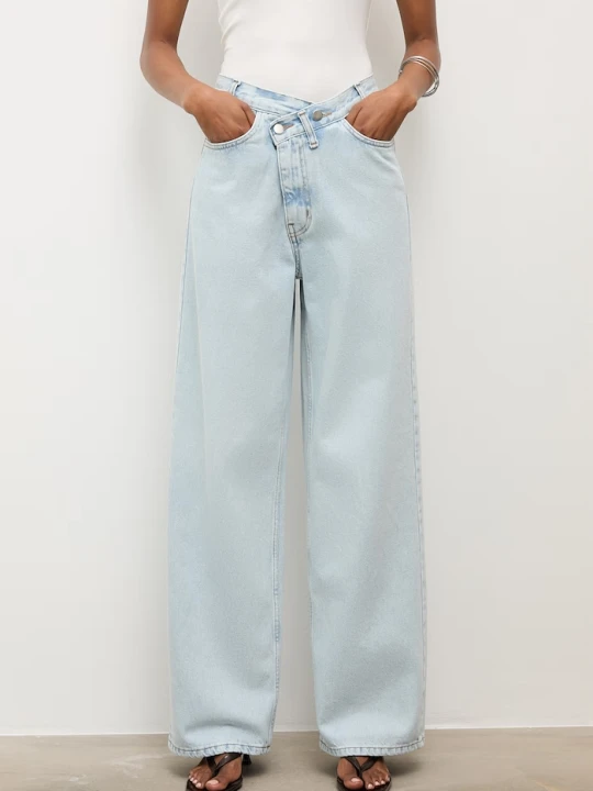Zdjęcie produktu Answear.LAB jeansy wide leg damskie niebieski
