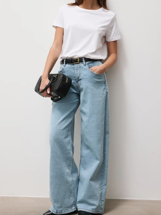 Zdjęcie produktu Answear.LAB jeansy wide leg damskie niebieski