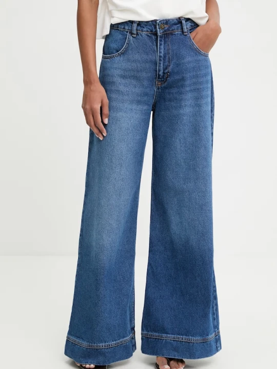 Zdjęcie produktu Answear.LAB jeansy wide leg damskie niebieski