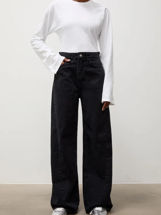 Zdjęcie produktu Answear.LAB jeansy wide leg damskie czarny