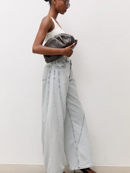 Zdjęcie produktu Answear.LAB jeansy wide leg damskie niebieski