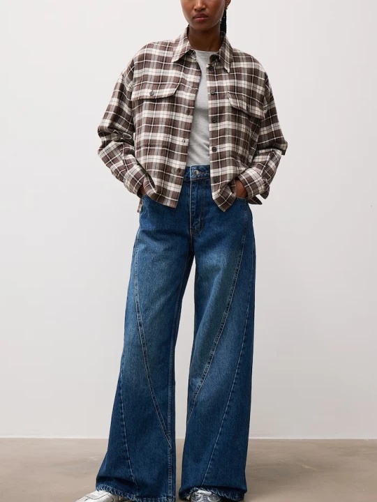 Zdjęcie produktu Answear.LAB jeansy wide leg damskie niebieski