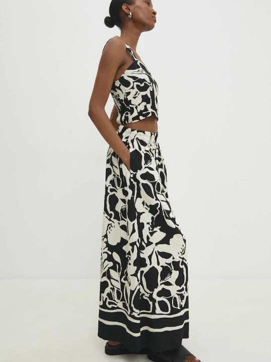 Zdjęcie produktu Answear.LAB komplet codzienny damski z wiskozą czarny