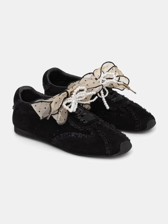 Zdjęcie produktu Answear.LAB sneakersy damskie zamszowe czarny