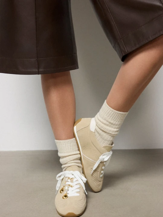 Zdjęcie produktu Answear.LAB sneakersy zamszowe VEIL PURE beżowy