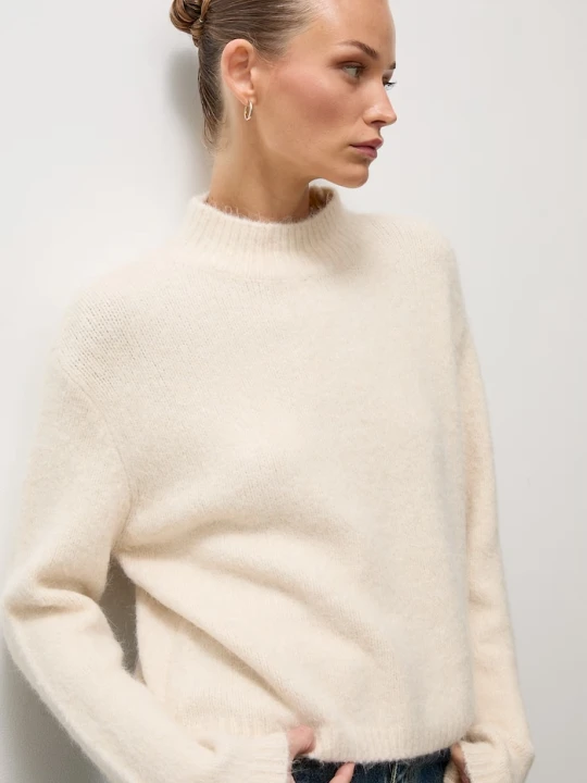 Zdjęcie produktu Answear.LAB sweter damski z wełną beżowy