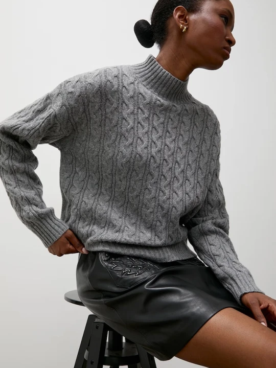 Zdjęcie produktu Answear.LAB sweter damski z wełną szary