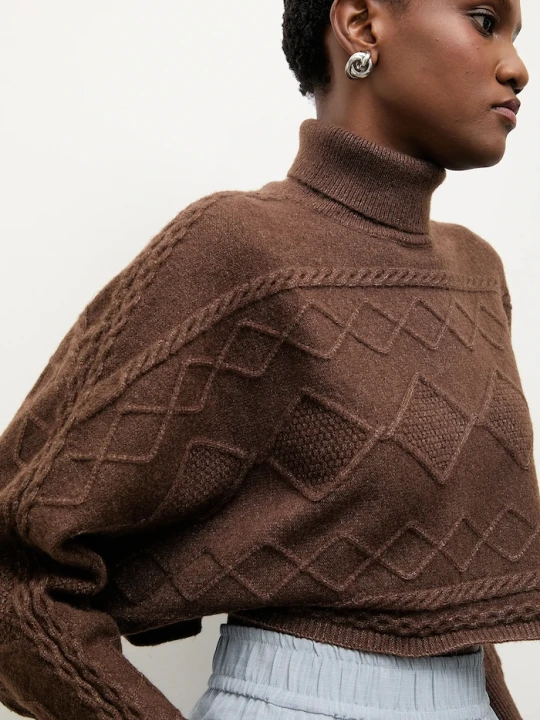 Zdjęcie produktu Answear.LAB sweter z kaszmirem brązowy