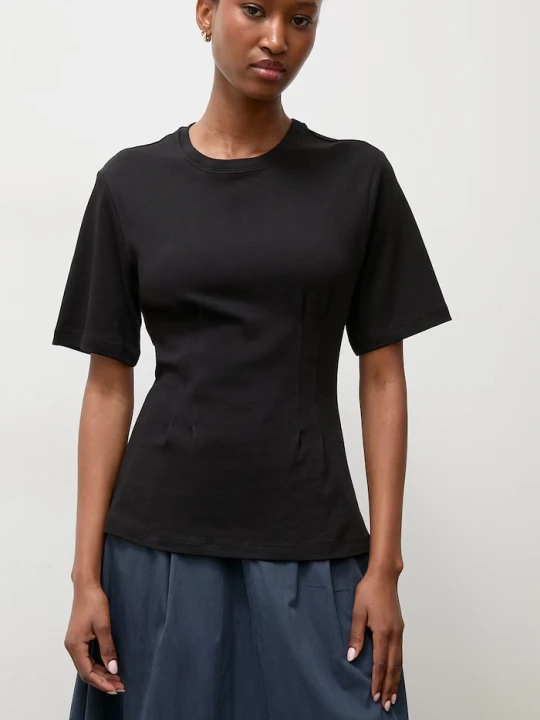 Zdjęcie produktu Answear.LAB T-shirt basic damski bawełniany czarny
