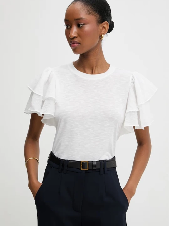 Zdjęcie produktu Answear.LAB t-shirt lniany biały