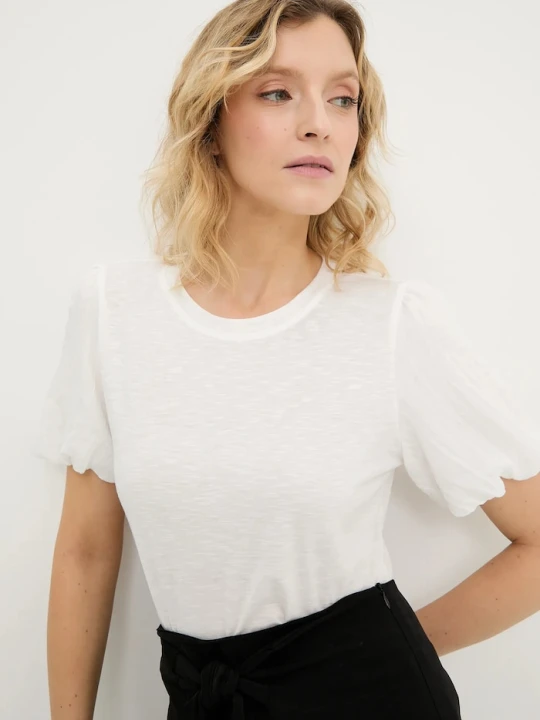 Zdjęcie produktu Answear.LAB t-shirt lniany biały