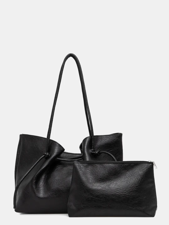 Zdjęcie produktu Answear.LAB torebka shopper damska z imitacji skóry czarny