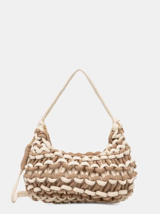 Zdjęcie produktu Answear.LAB torebka crossbody damska bawełniana brązowy