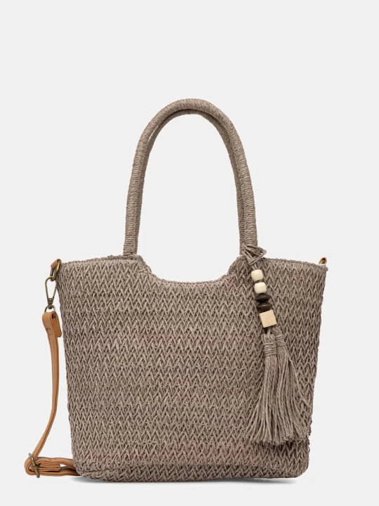 Zdjęcie produktu Answear.LAB torebka crossbody damska pleciona brązowy