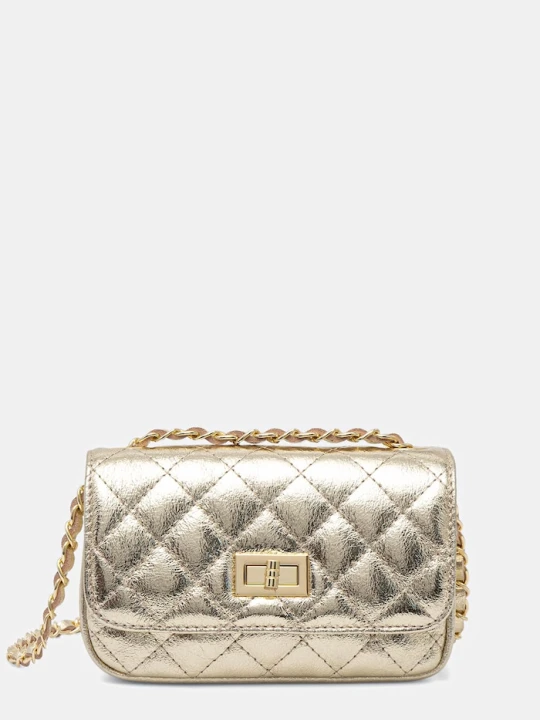 Zdjęcie produktu Answear.LAB torebka crossbody damska skórzana złoty