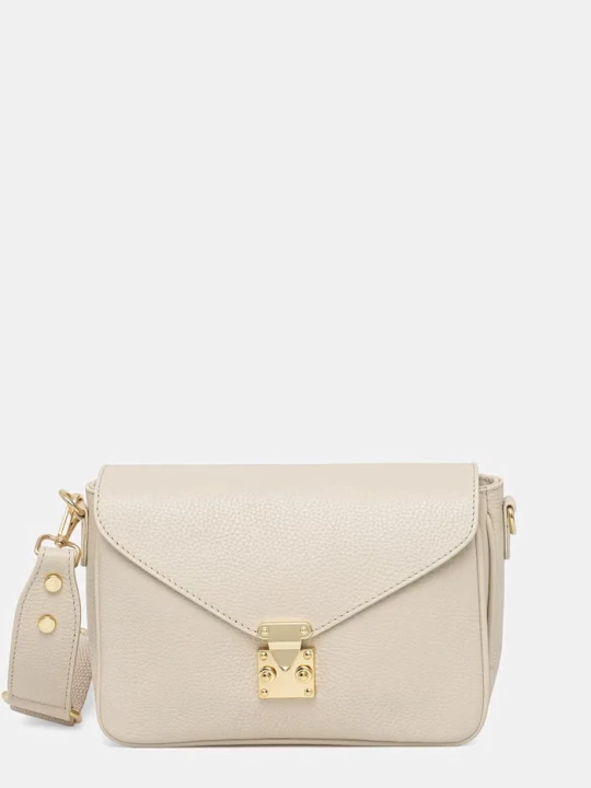 Zdjęcie produktu Answear.LAB torebka crossbody damska skórzana beżowy