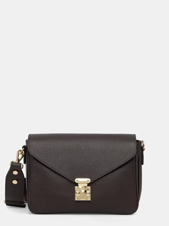 Zdjęcie produktu Answear.LAB torebka crossbody damska skórzana Answear Lab brązowy