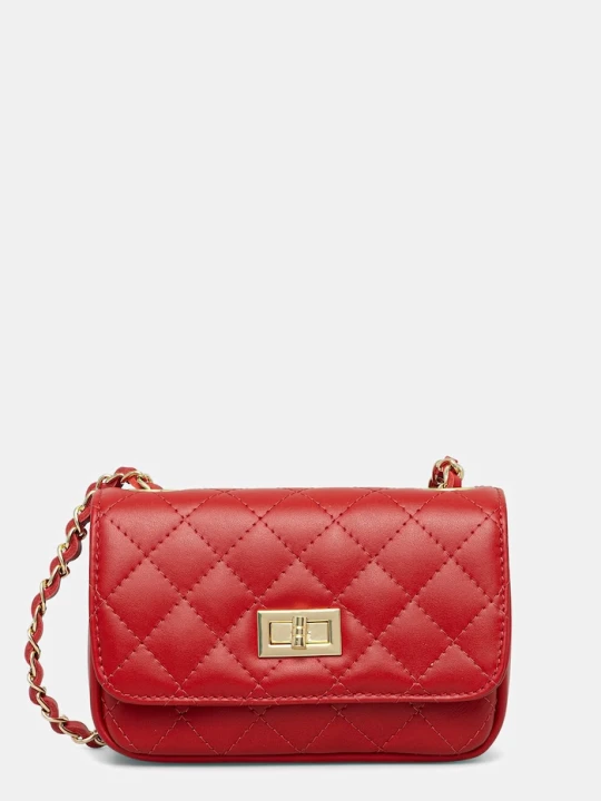 Zdjęcie produktu Answear.LAB torebka crossbody damska skórzana czerwony