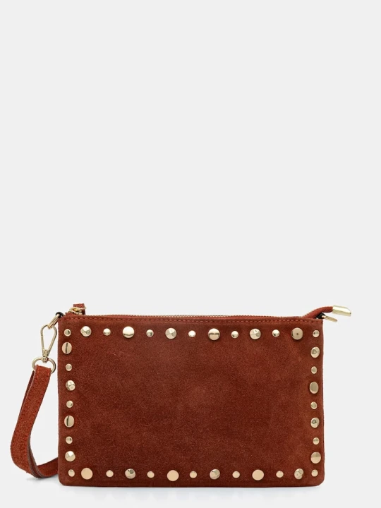 Zdjęcie produktu Answear.LAB torebka crossbody damska zamszowa pomarańczowy