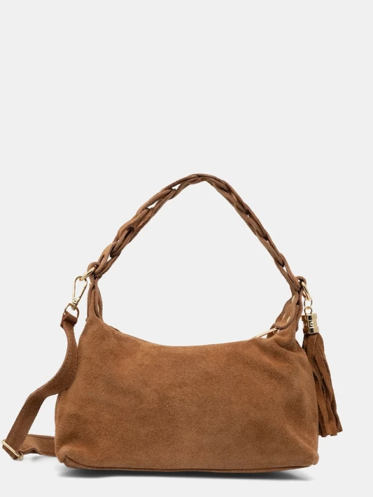Zdjęcie produktu Answear.LAB torebka crossbody damska zamszowa brązowy