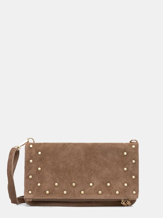 Zdjęcie produktu Answear.LAB torebka crossbody damska zamszowa brązowy