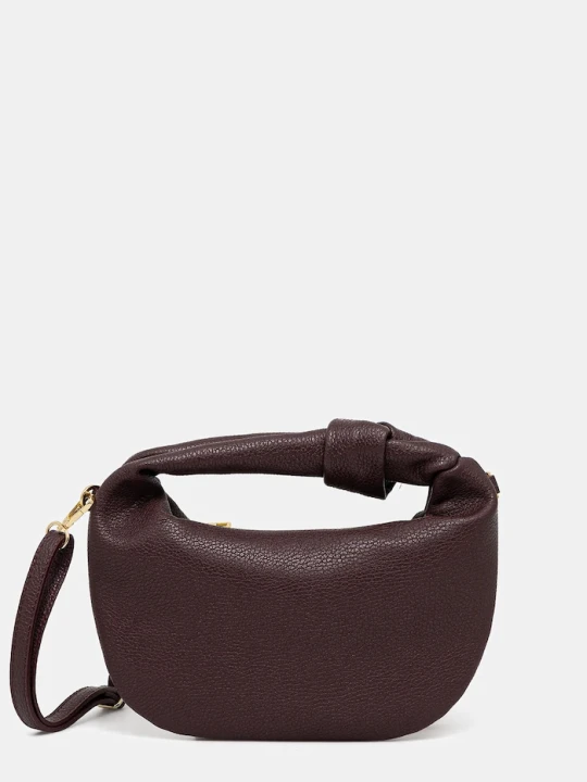 Zdjęcie produktu Answear.LAB torebka hobo damska skórzana bordowy