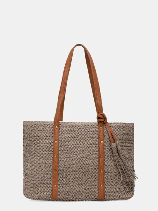 Zdjęcie produktu Answear.LAB torebka shopper damska pleciona brązowy