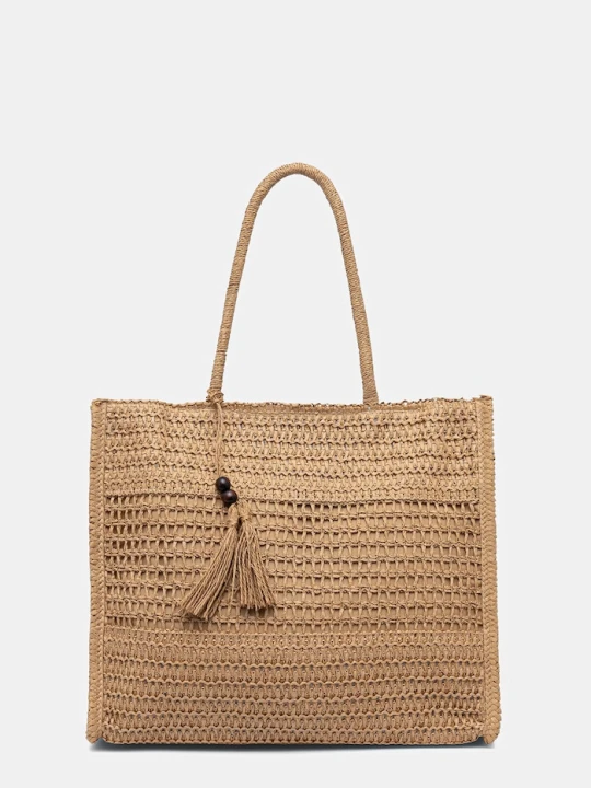 Zdjęcie produktu Answear.LAB torebka shopper damska pleciona brązowy