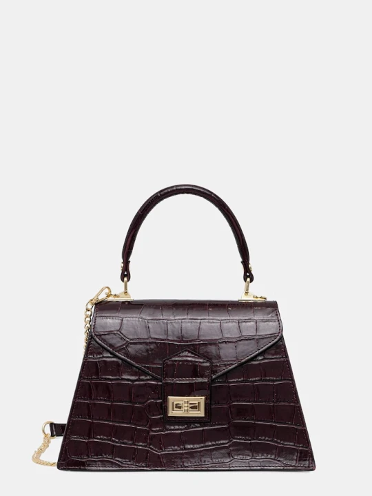 Zdjęcie produktu Answear.LAB torebka crossbody damska skórzana bordowy
