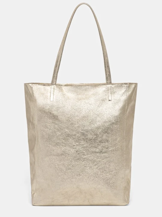 Zdjęcie produktu Answear.LAB torebka shopper damska skórzana złoty