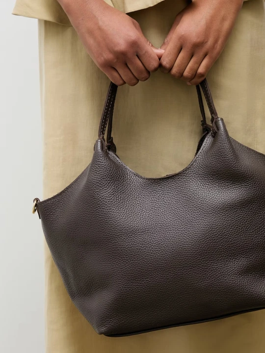 Zdjęcie produktu Answear.LAB torebka shopper damska skórzana brązowy