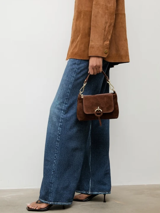 Zdjęcie produktu Answear.LAB torebka crossbody damska zamszowa brązowy