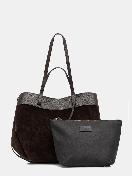 Zdjęcie produktu Answear.LAB torebka shopper damska zamszowa brązowy