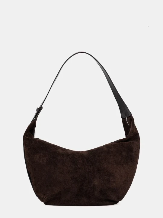 Zdjęcie produktu Answear.LAB torebka hobo damska zamszowa brązowy