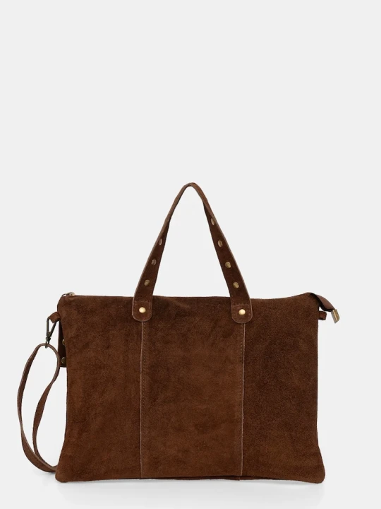 Zdjęcie produktu Answear.LAB torba na laptopa zamszowa brązowy