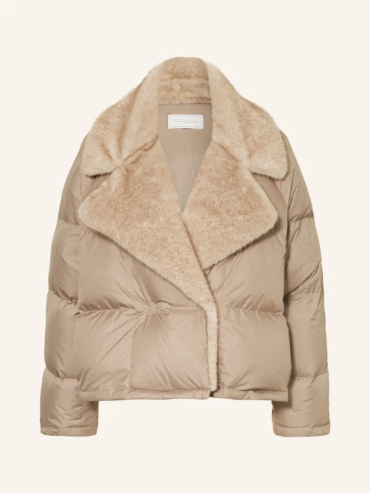 Zdjęcie produktu Antonelli Firenze Kurtka Puchowa Fico Z Sztucznym Futerkiem beige
